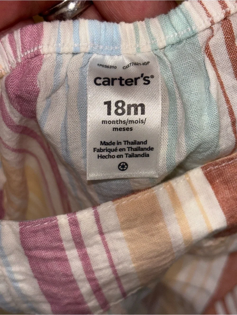 Carter's Pastel Multicolor Striped Dress